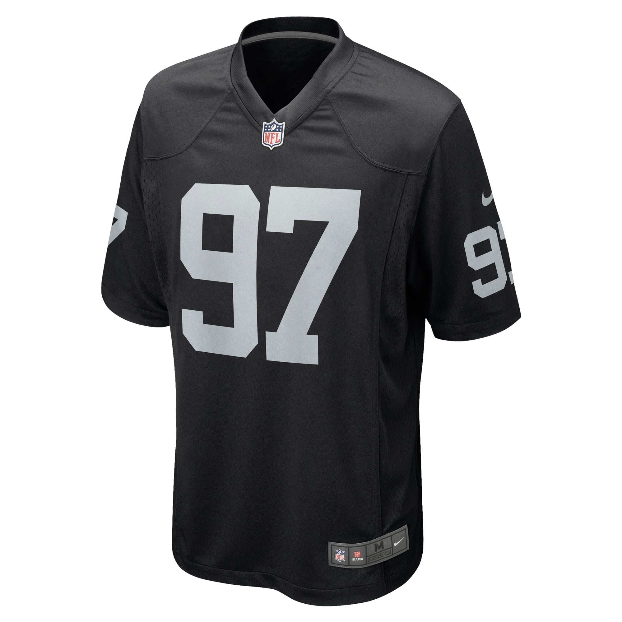 Men's Las Vegas Raiders Quinton Jefferson Nike Black Game Jersey