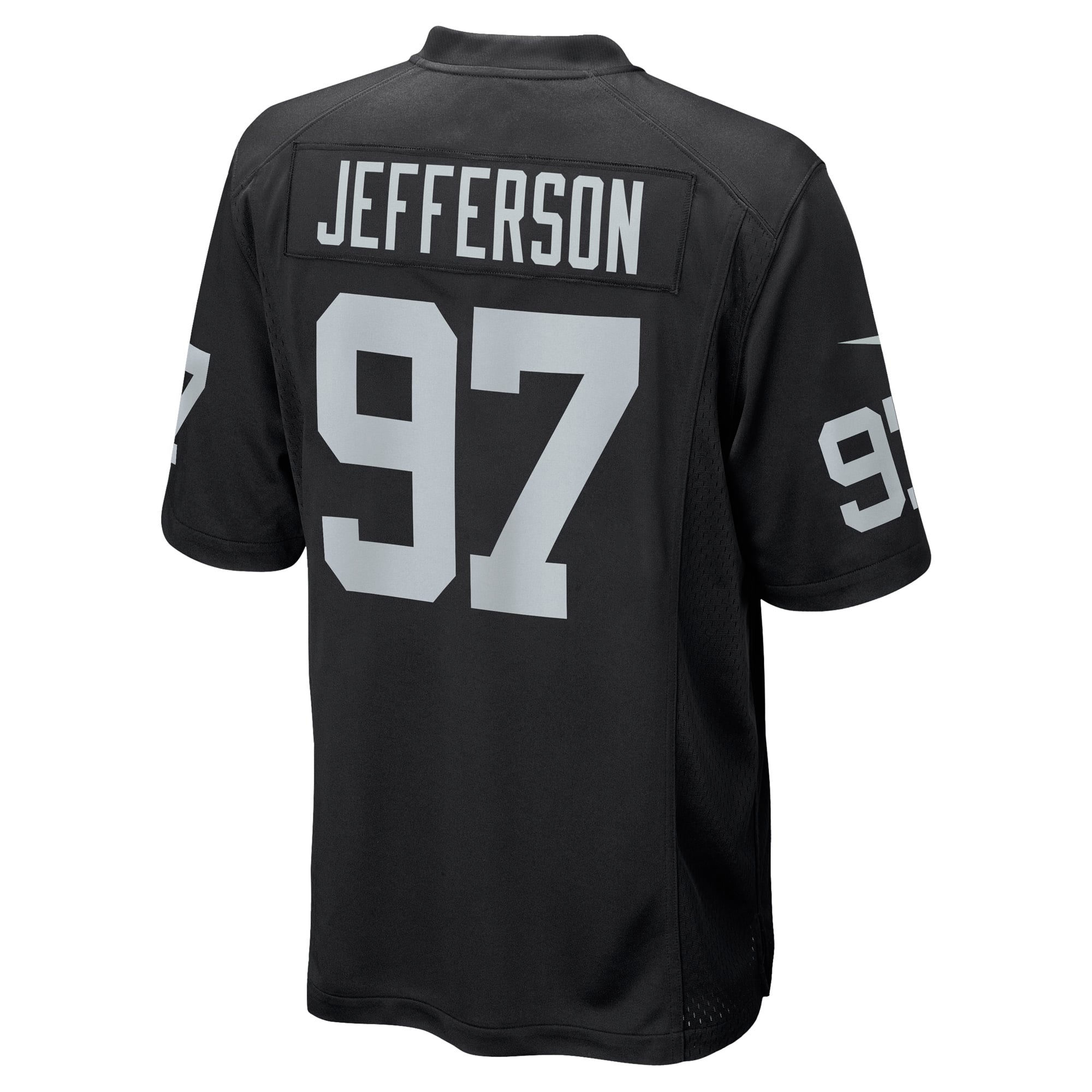 Men's Las Vegas Raiders Quinton Jefferson Nike Black Game Jersey