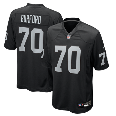 Spencer Burford Las Vegas Raiders Nike Team Game Jersey - Black