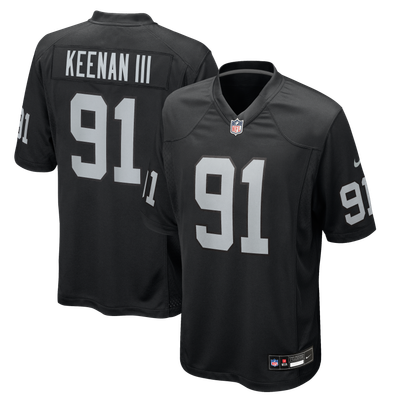 Tim Keenan III Las Vegas Raiders Nike Game Player Jersey - Black