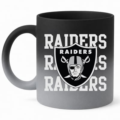 Las Vegas Raiders Pegasus 16oz. Echo Fade Soft Touch Ceramic Mug