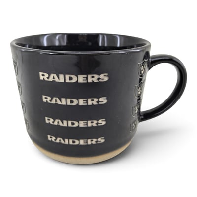Las Vegas Raiders Pegasus 17oz. Tonal Logo Sand Blasted Mug