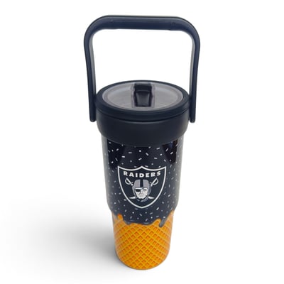 Las Vegas Raiders Pegasus 32oz. Ice Cream Logo Cone Stainless Steel ProCarry Tumbler