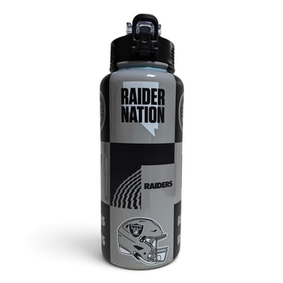 Las Vegas Raiders Pegasus 32oz Stainless Steel ProPress Water Bottle