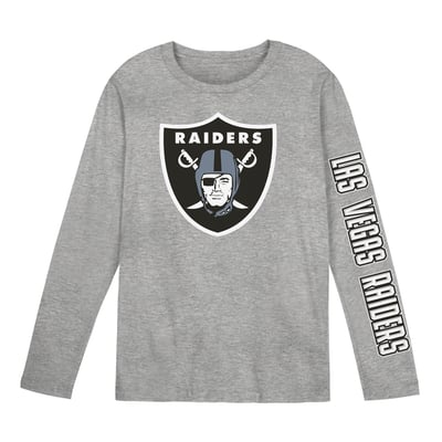 Las Vegas Raiders Outerstuff Preschool Air Raid Long Sleeve T-Shirt - Gray