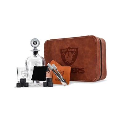 Las Vegas Raiders The Memory Company Decanter Set