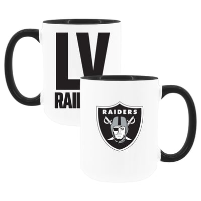 Las Vegas Raiders The Memory Company Two-Piece 15oz. Coffee Mug Set