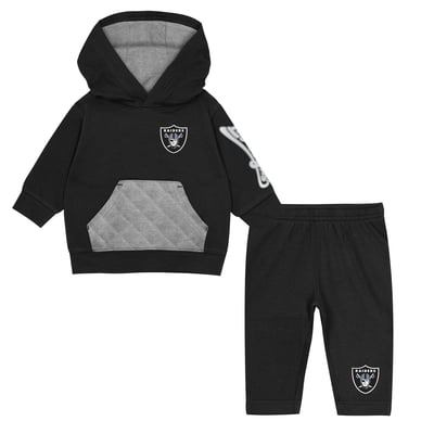 Las Vegas Raiders Outerstuff Toddler Drive Stopper Hoodie & Pants Fleece Set - Black