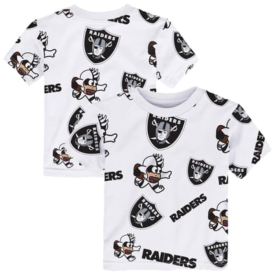 Las Vegas Raiders Outerstuff Toddler Mascot Play T-Shirt - White