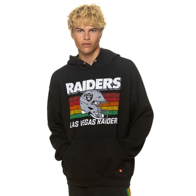 Las Vegas Raiders Aviator Nation Unisex Relaxed Tri-Blend Hoodie - Black
