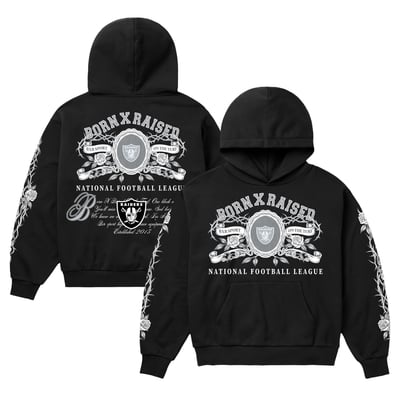 Las Vegas Raiders Born x Raised Unisex Crest Hoodie - Black