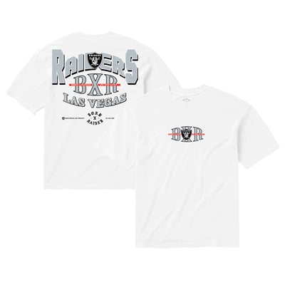 Las Vegas Raiders Born x Raised Unisex Block Letter T-Shirt - White