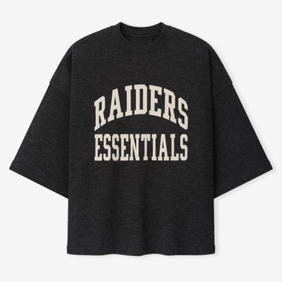 Las Vegas Raiders Fear of God x NFL Unisex Merch T-Shirt - Dark Heather Gray