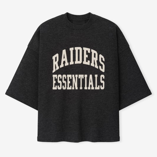 Las Vegas Raiders Fear of God x NFL Unisex Merch T-Shirt - Dark Heather Gray