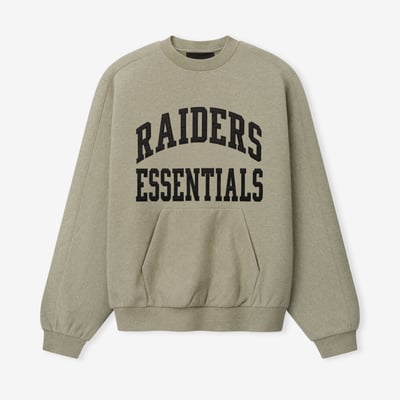 Las Vegas Raiders Fear of God x NFL Unisex 90s Relaxed Sweatshirt - Heather Gray