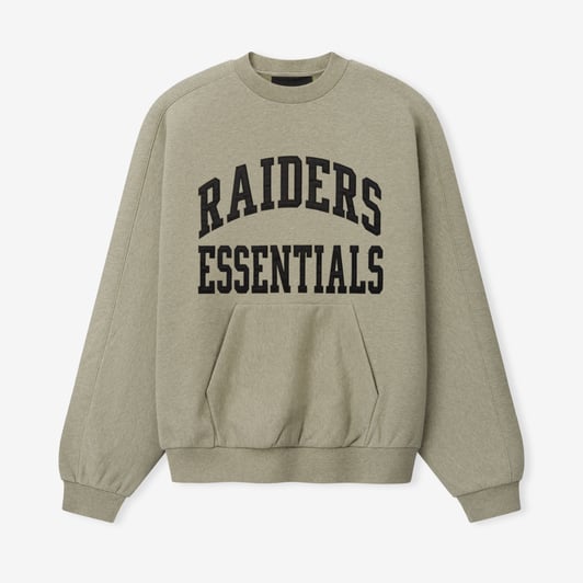 Las Vegas Raiders Fear of God x NFL Unisex 90s Relaxed Sweatshirt - Heather Gray