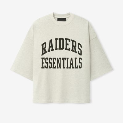 Las Vegas Raiders Fear of God x NFL Unisex Merch T-Shirt - Oatmeal