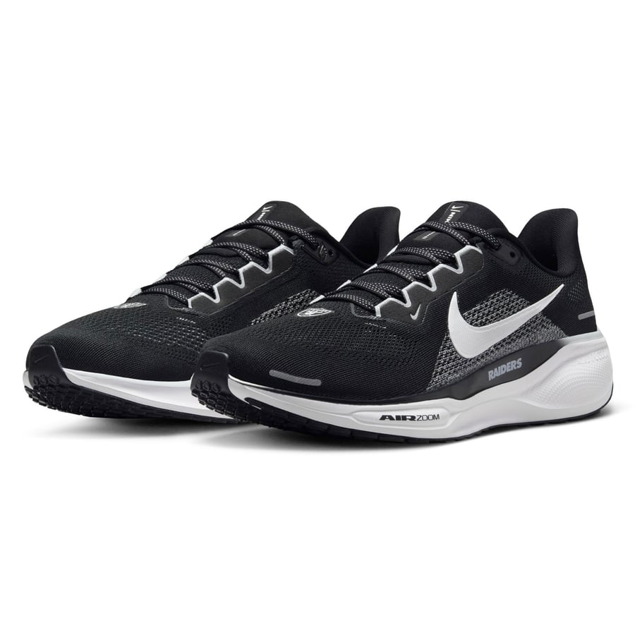 Las Vegas Raiders Nike Unisex Zoom Pegasus 41 Running Shoes - Black