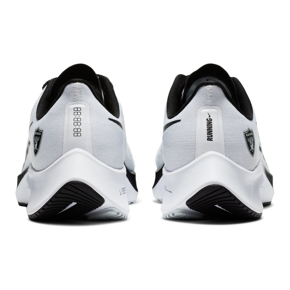 Unisex Las Vegas Raiders Nike White Zoom Pegasus 37 Running Shoe display picture 2
