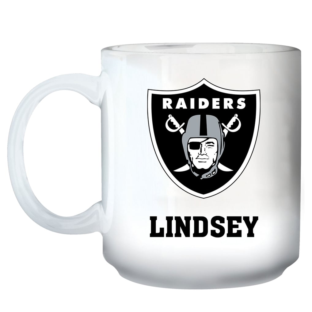 Las Vegas Raiders 11oz. Personalized Mug - White