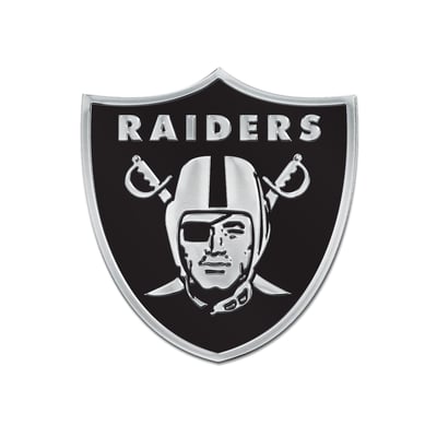 Las Vegas Raiders WinCraft Chrome MVP Car Emblem