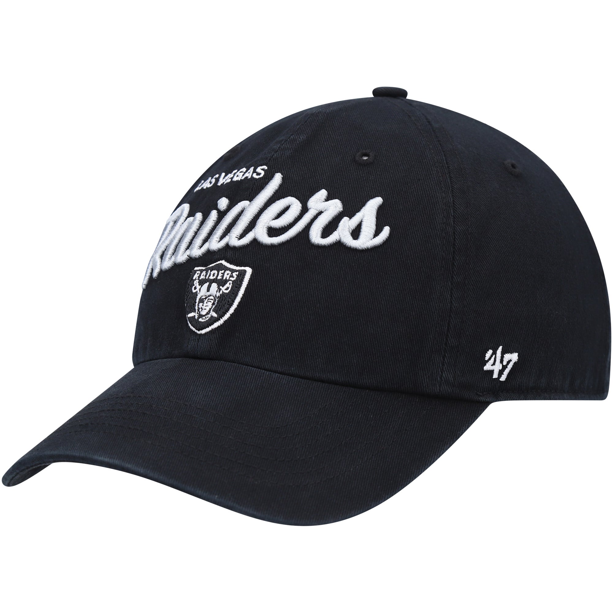 \'47 Brand Cap Women One Size Clean Up Las Vegas Aviators Black Sequin Cotton Vegas Golden Knights Clean up Black Adjustable – 47 Brand  main image 2