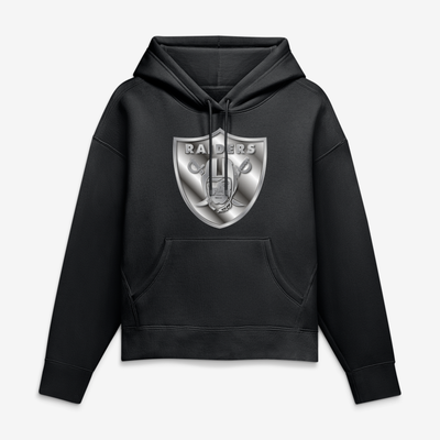 Las Vegas Raiders Women's Metallic Mascot Hoodie - Black