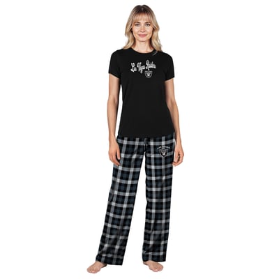 Las Vegas Raiders Concepts Sport Women's Highland Sleep Set - Black