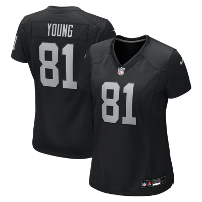 Dareke Young Las Vegas Raiders Nike Women's Team Game Jersey - Black
