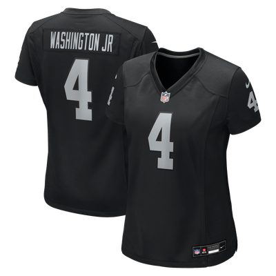 Mike Washington Jr. Las Vegas Raiders Nike Women's Team Game Jersey - Black
