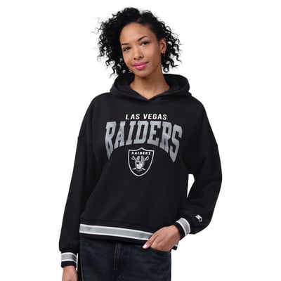 Las Vegas Raiders Starter Women's Home Plate Hoodie - Black