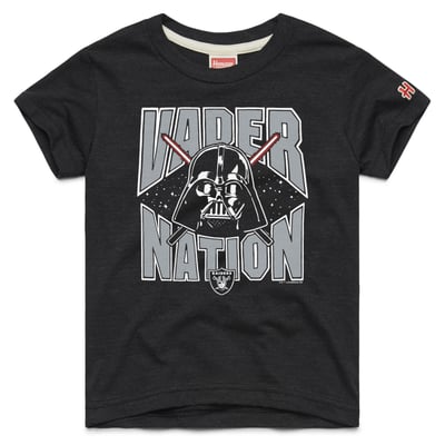 Las Vegas Raiders Homage Youth Star Wars x NFL Tri-Blend T-Shirt - Black