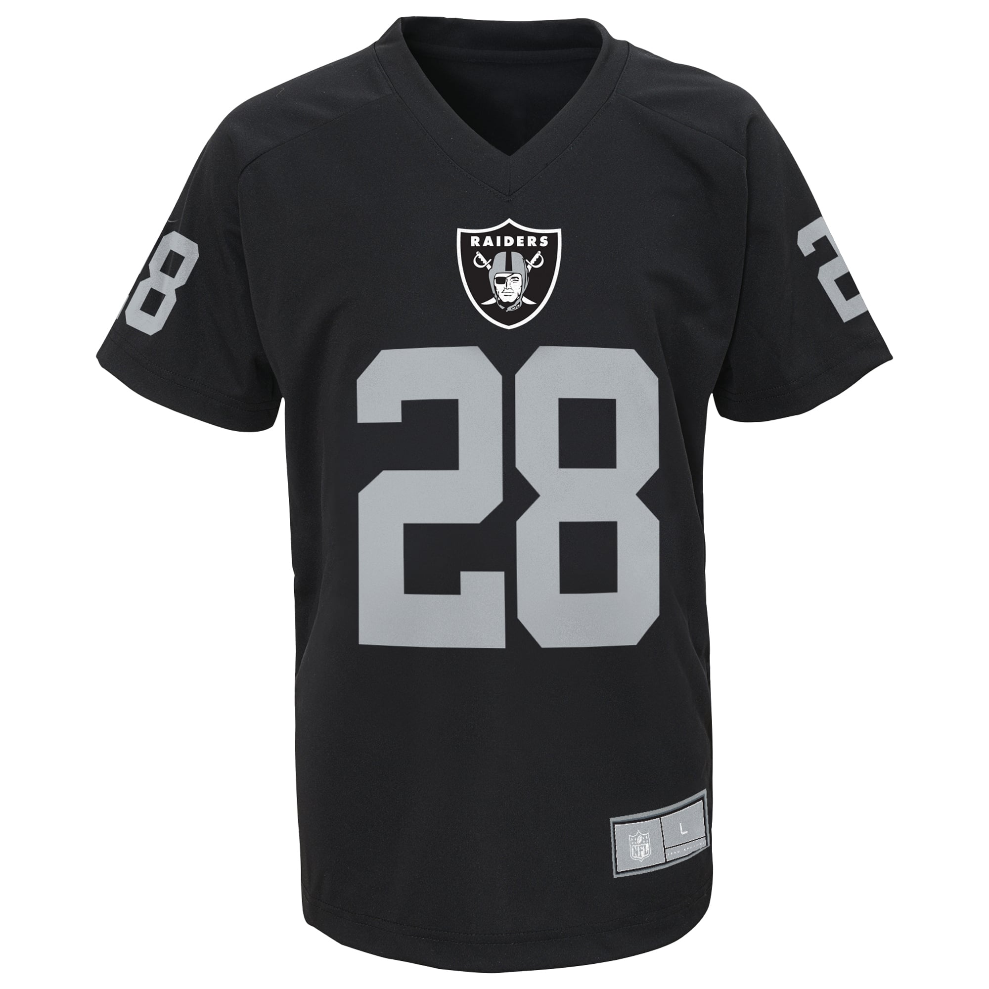 Youth Las Vegas Raiders Josh Jacobs Black Performance Player Name