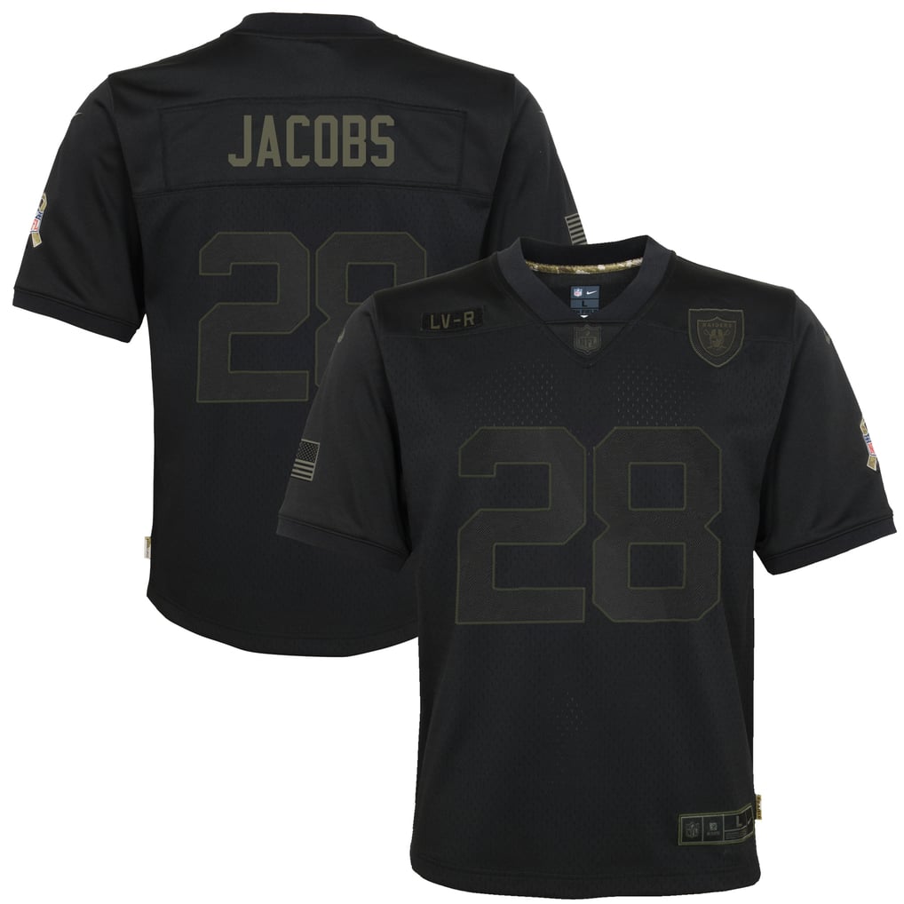 Youth Las Vegas Raiders Josh Jacobs Nike Black 2020 Salute to 