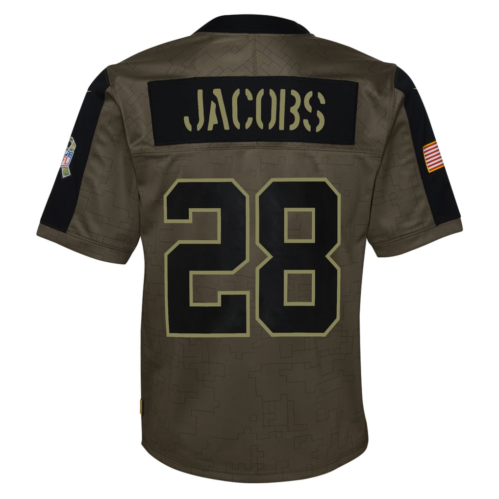 Youth Dallas Las Vegas Raiders Josh Jacobs Nike Olive Salute To 