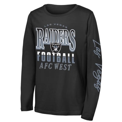 Las Vegas Raiders Outerstuff Youth Real Ones Long Sleeve T-Shirt - Black