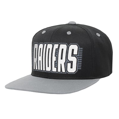 Las Vegas Raiders Outerstuff Youth Snapback Hat - Black/Silver