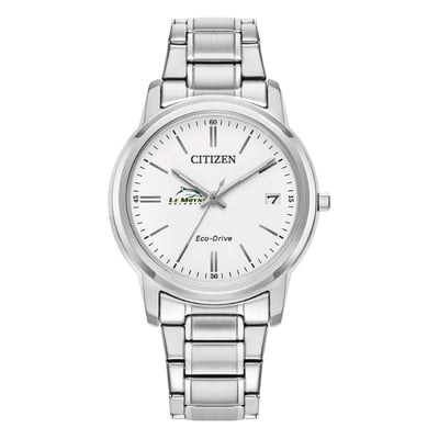  Le Moyne Dolphins Citizen Watch Women's Eco-Drive White Dial Stainless Steel Watch - Silver
