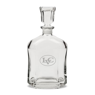 Lebanon Valley College Team Design 23.75oz. Crystal Whiskey Decanter