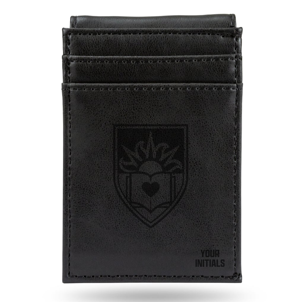 Lehigh Mountain Hawks Personalized Front Pocket Wallet - Black