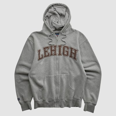 Lehigh Mountain Hawks Jansport 2000s Hooded Full Zip Sweatshirt - Gray - XS by Fanatics Real Vintage