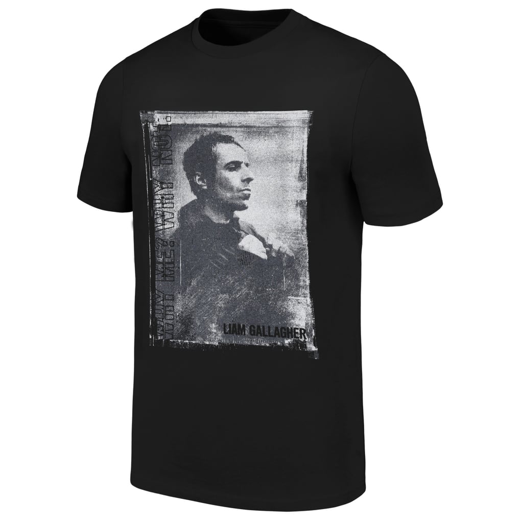 Liam Gallagher Unisex Monochrome T-Shirt - Black