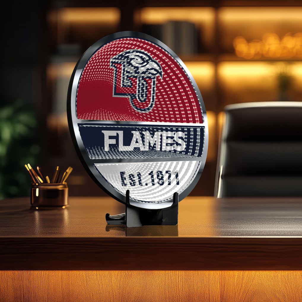 Liberty Flames Three-Cell Circular Infinity Light