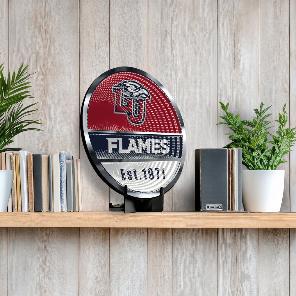 Liberty Flames Three-Cell Circular Infinity Light