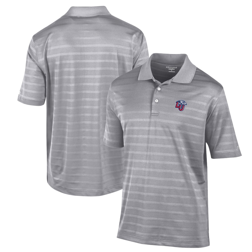 Liberty Flames Champion Textured Solid Polo - Gray