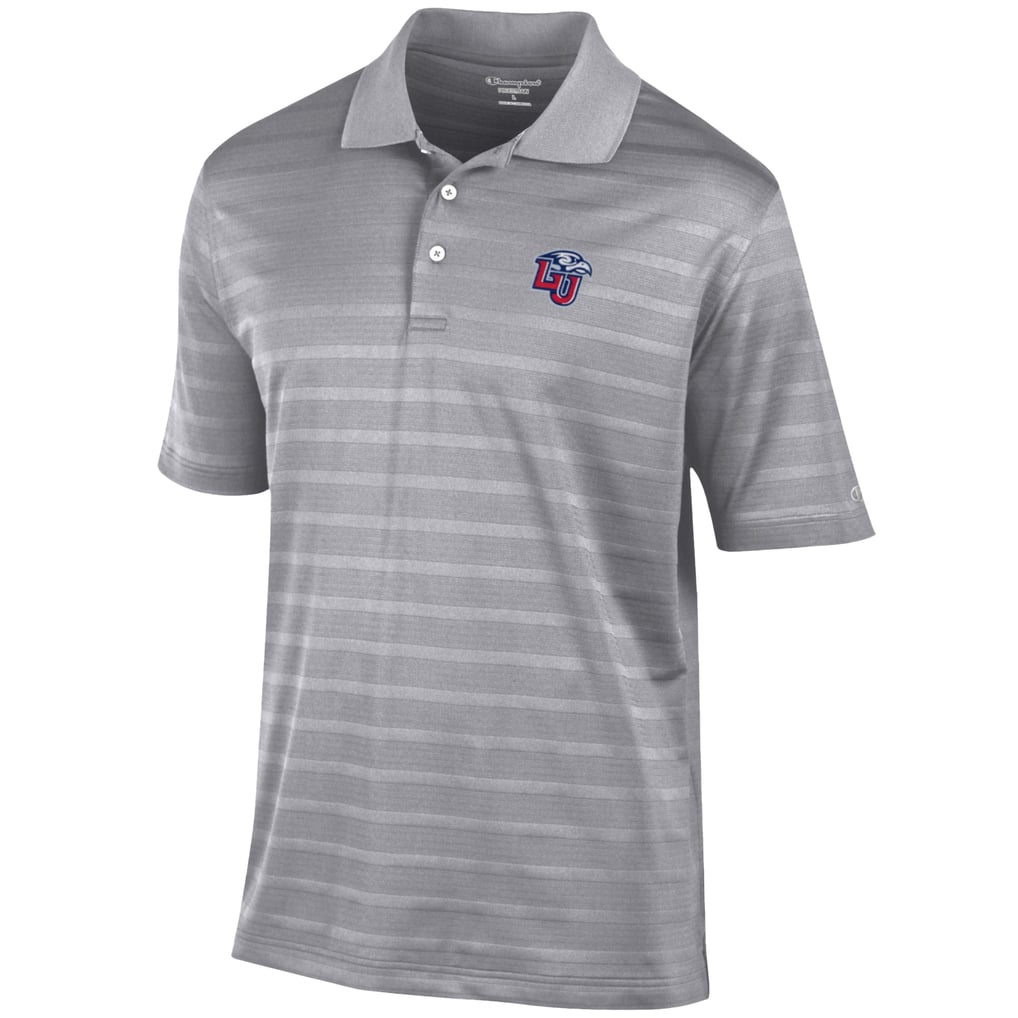 Liberty Flames Champion Textured Solid Polo - Gray
