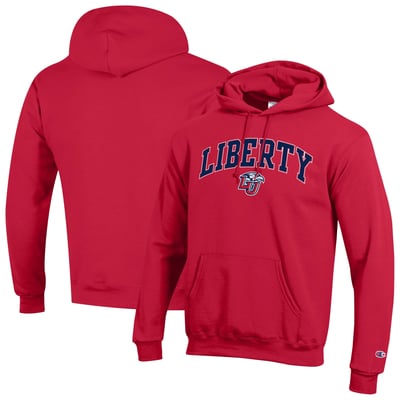 Liberty Flames Champion Powerblend Hoodie - Red