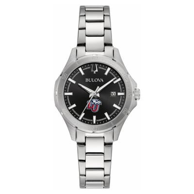 Liberty Flames Bulova Women's Stainless Steel Sport Classic Watch - Black