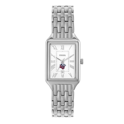 Liberty Flames Fossil Women's Raquel Three-Hand Date Stainless Steel Watch