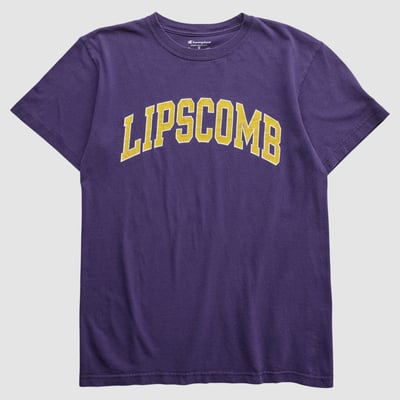 Lipscomb Bisons Champion 2010s T-shirt - Purple - XS by Fanatics Real Vintage